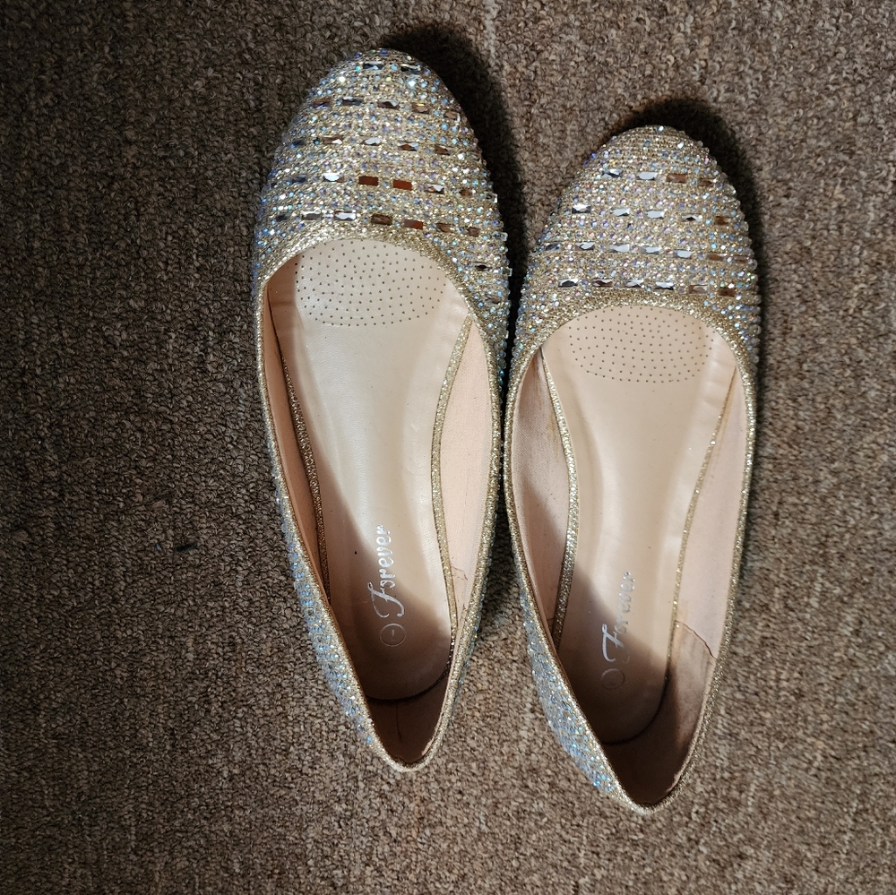 Blinged out flats